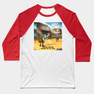 Gunslinger. Gunfight in the center village Baseball T-Shirt